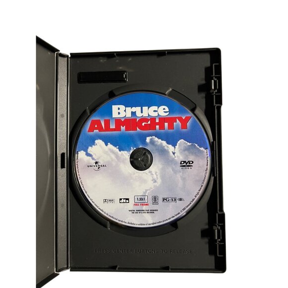 Bruce Almighty 2003 DVD Full Screen Jim Carrey Jennifer Aniston Comedy Pre-Owned - Picture 3 of 4